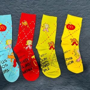 Colorful Grinch Character Socks Set McDonalds edition!